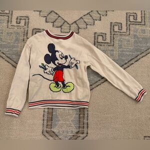 GAP Cream and Red Character Sweater